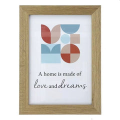 Rama foto enid 10x15 cm design clasic suport fixare birou lemn natur