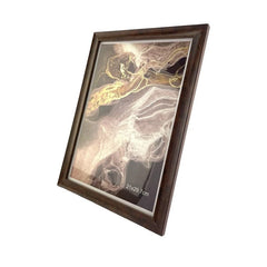 Rama foto ezra a4  format 21 x 29.7 cm maro suport pentru birou
