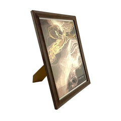 Rama foto ezra a4  format 21 x 29.7 cm maro suport pentru birou