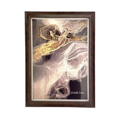 Rama foto ezra a4  format 21 x 29.7 cm maro suport pentru birou
