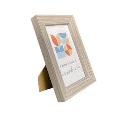 Rama foto freya de birou sau perete 10x15 cm design simplu cadru lemn gri