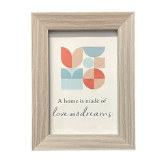 Rama foto freya de birou sau perete 10x15 cm design simplu cadru lemn gri