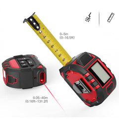Ruleta laser telemetru cu LED si port USB distanta 5m - 40m