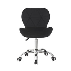 Scaun de birou in stil scandinav inaltime 72-84 cm roti mobile cauciucate baza otel cromat velur negru