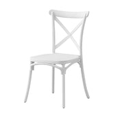 Scaun de bucatarie stil clasic inaltime 88 cm latime 43 cm alb