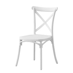 Scaun de bucatarie stil clasic inaltime 88 cm latime 43 cm alb