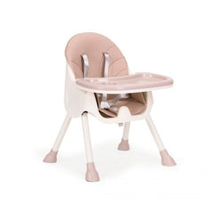 Scaun de masa Bebelusi cu Tavita reglabila 3 trepte model 2 in 1 Roz