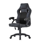 Scaun ergonomic gaming inaltime reglabila tetiera si cotiere capitonate maxim 150 kg rotire 360 grade pvc si mesh