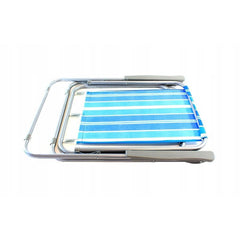 Scaun pliabil cotiere sarcina 100 kg cadru otel culoare albastru