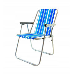 Scaun pliabil cotiere sarcina 100 kg cadru otel culoare albastru