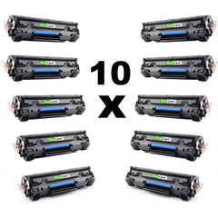Set 10 tonere compatibile vrac cf283a black pentru hp