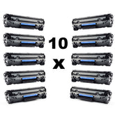 Set 10 tonere vrac compatibile ce285a 85a black pentru hp