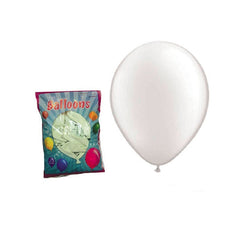 Set 100 baloane albe mari forma ovala 30 cm