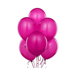 Set 100 Baloane Party forma ovala 30 cm Fucsia