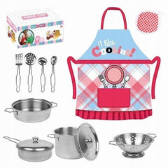 Set 12 accesorii bucatarie copii vase si ustensile gatit sort chef bucatar