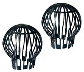 Set 2 parafrunzar jgheab scurgeri terase plastic 132 x 145cm negru