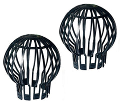 Set 2 parafrunzar jgheab scurgeri terase plastic 132 x 145cm negru