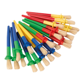 Set 24 de pensule groase maner cu protectie pentru copii mici Playbox