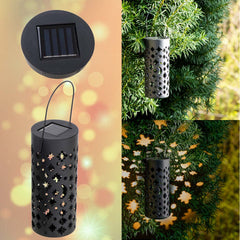 Set 4 lampi LED Solare de Gradina cu picior si agatatoare tip Felinar