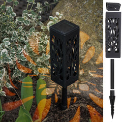 Set 4 Lampi Solare de Gradina cu picior tip Lampion cu LED