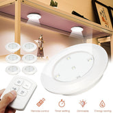 Set 6 Lampi LED Wireless autoadezive cu Telecomanda scari sau mobilier
