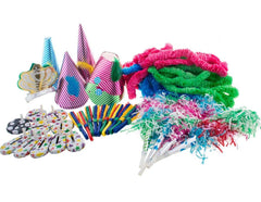 Set 80 piese pentru Decor Petrecere Ghirlande Zornaitoare Coifuri si Suflatori