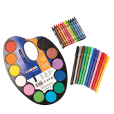Set Acuarele Carioci si Creioane Colorate Starter