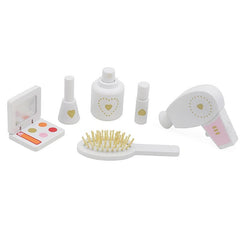 Set Coafura si Machiaj cu Oglinda si Scaun din lemn si 5 Accesorii