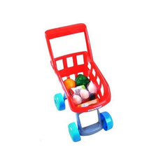 Set complet supermarket efect sonor si lumini alimente carucior varsta 3