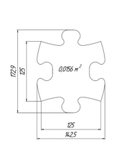 Set covorase ortopedice senzoriale puzzle Mini Puzzle Muffik