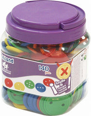 Set cu 140 nasturi pentru activitati educative Miniland