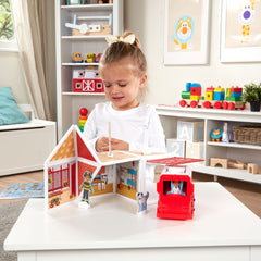 Set de joaca magnetic Statia de Pompieri- Melissa & Doug
