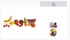Set fructe din plastic Miniland 15 buc