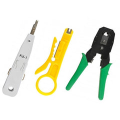 Set Instrumente de Retea Lan tester cabluri mufe cleste instrument sertizare husa