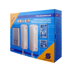 Set Interfon Poarta pentru 2 locuinte cu fir codificare Digitala Home