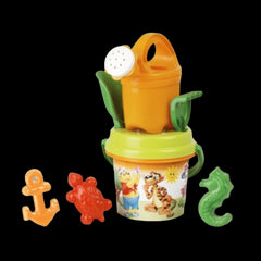 Set jucarii apa si nisip cu galetusa stropitoare forme si unelte in rucsac Poppy