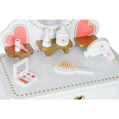 Set masa de machiaj pentru fetite cu oglinda accesorii coafura si machiaj