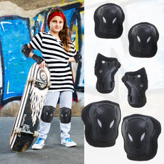 Set pentru copii 6 protectii pentru Genunchi Coate si Incheieturi (bicicleta role skateboard patine)