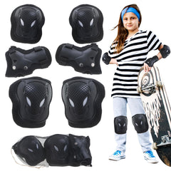 Set pentru copii 6 protectii pentru Genunchi Coate si Incheieturi (bicicleta role skateboard patine)