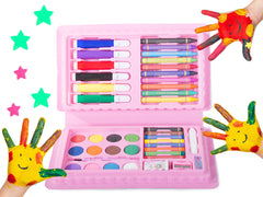 Set pictura si desen pentru copii 42 piese, roz
