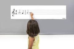 Set Portativ cu 85 note muzicale magnetice