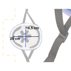 Set Protectie pentru copii 7 piese model SKATEBOARD culoarea Albastra