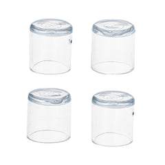 Set protectii anti-zgarieturi picioare scaun 19mm transparente