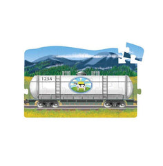 Set puzzle podea conectabile Trenuri Melissa and Doug