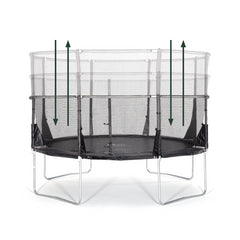 Set trambulina cu plasa de protectie telescopica 305 cm  ZONE II EVOLUTION PLUM