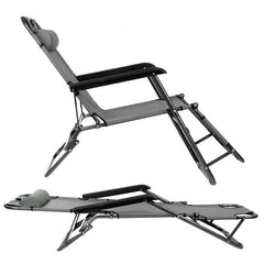 Sezlong Pliabil tip Scaun pentru Camping sau Plaja din Pvc