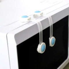 Sistem de Siguranta Copii set 2 incuietori flexibile Sertare si Usi mobilier Autoadezive