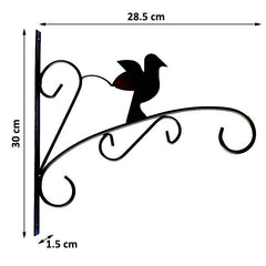 Suport ghiveci suspendat montare pe perete model pasare metalic