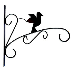 Suport ghiveci suspendat montare pe perete model pasare metalic