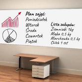 Tabla de scris tip Sticker 200x45 cm alba carioca inclusa